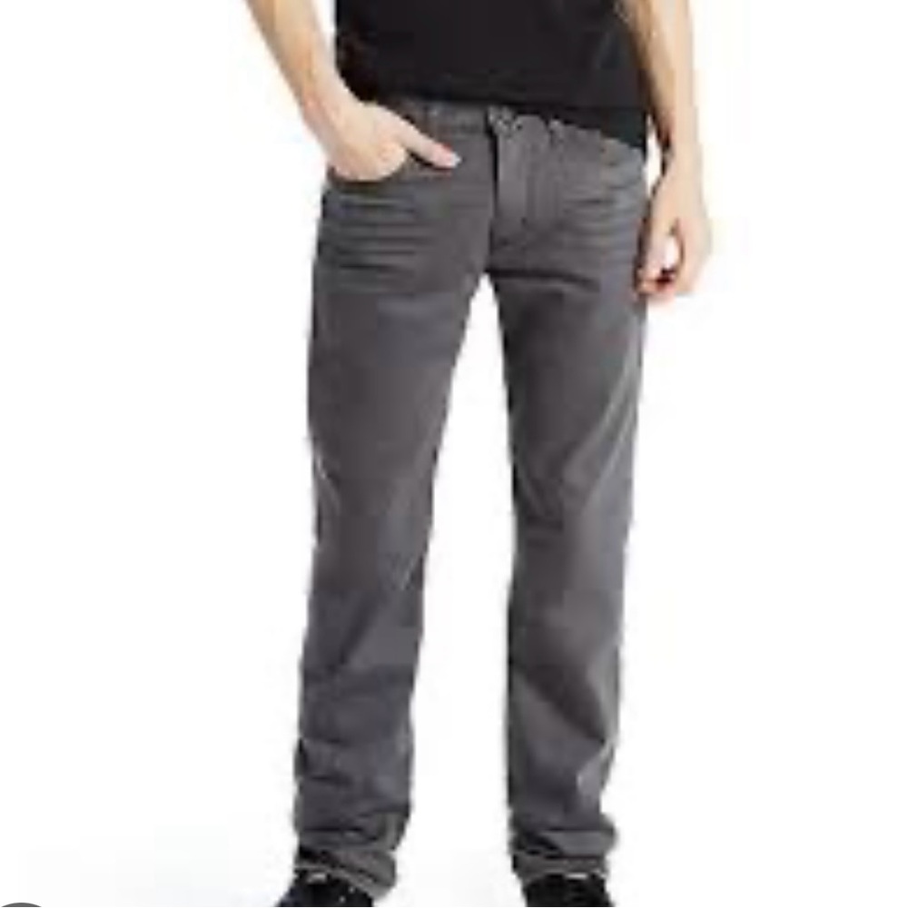 Levi's Gray Straight-Leg Jeans Classic Style